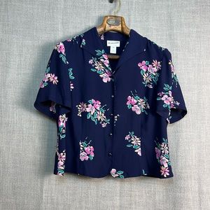 Vintage Pendleton Floral Blouse